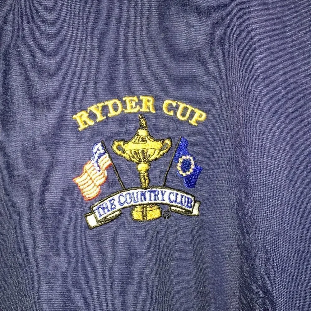 Retro vintage Ryder Cup The Country Club Pullover Men’s Golf Wind shirt Jacket L